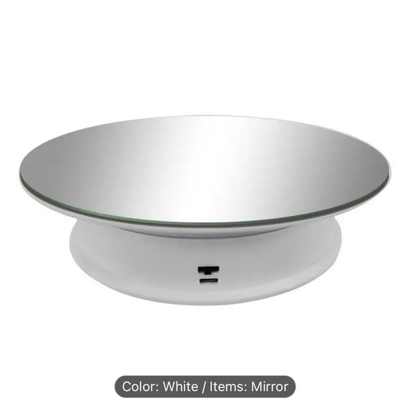 (NIB) Motorized 360° Rotating Display Stand, Black or White - Picture 12 of 14